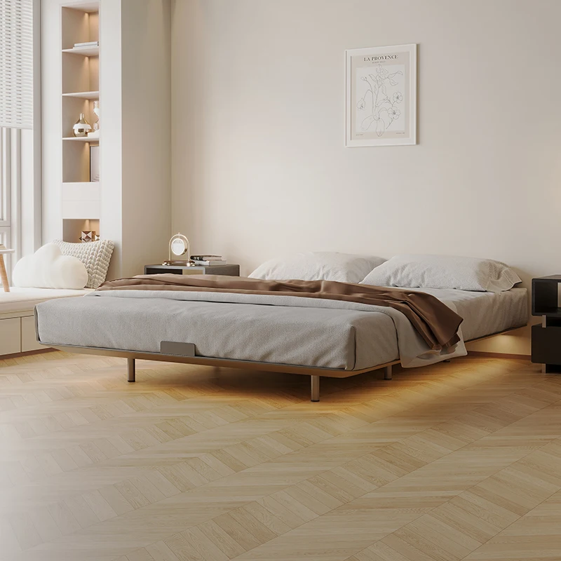 No bedside suspended bed Small apartment master bedroom Carbon steel formaldehyde-free 1.2m metal bed
No bedside suspended bed Small apartment master bedroom Carbon steel formaldehyde-free 1.2m metal bed