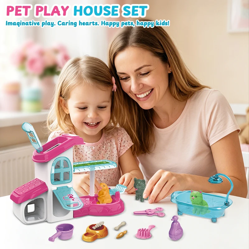 Cute Color-Changing Pet Family Doll House Toys Pet Model Set Girls Toys Christmas Thanksgiving Gifts
Cute Color-Changing Pet Family Doll House Toys Pet Model Set Girls Toys Christmas Thanksgiving Gifts