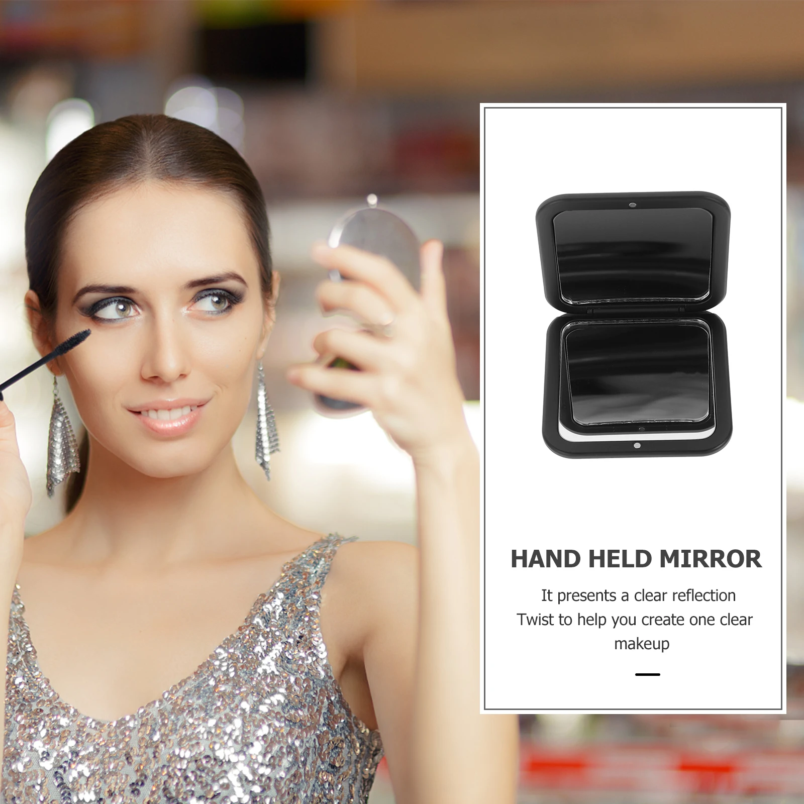 Folding Vanity Mirror X Magnification Travel Compact Mirrors Bulk for Touch-ups Portable Makeup with Resin Pocket Small
Folding Vanity Mirror X Magnification Travel Compact Mirrors Bulk for Touch-ups Portable Makeup with Resin Pocket Small