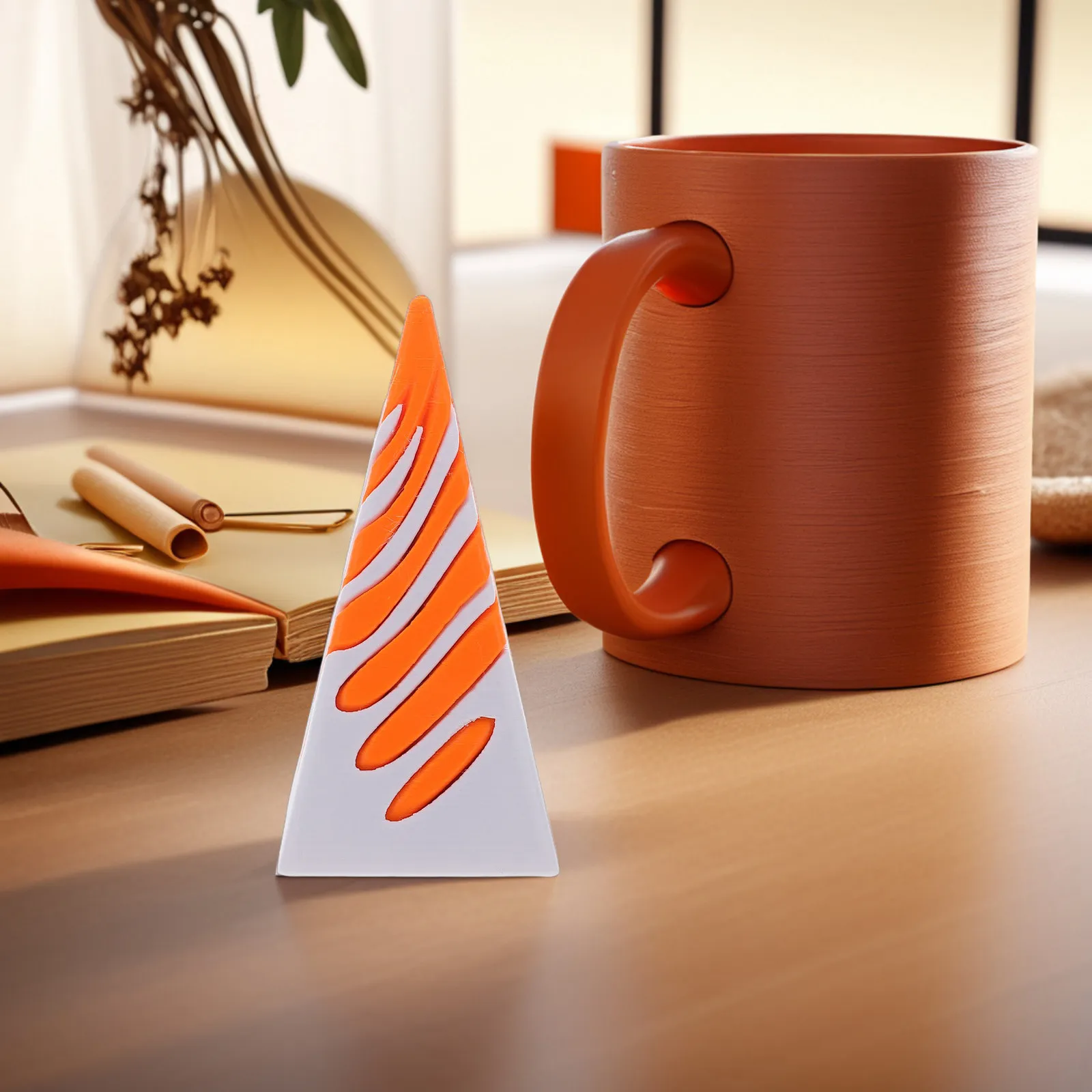 Spiral Cone Fidget Desk Impossible Pyramid Passthrough Sculpture Unique Office Desktop Decoration Pyramid Ornament
Spiral Cone Fidget Desk Impossible Pyramid Passthrough Sculpture Unique Office Desktop Decoration Pyramid Ornament
