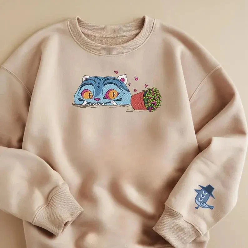 Женская толстовка с круглым вырезом K- Pop Demon Hunters Tiger, осенне-зимняя флисовая толстовка большого размера, свободная повседневная одежда для фанатов Kpop
Женская толстовка с круглым вырезом K- Pop Demon Hunters Tiger, осенне-зимняя флисовая толстовка большого размера, свободная повседневная одежда для фанатов Kpop