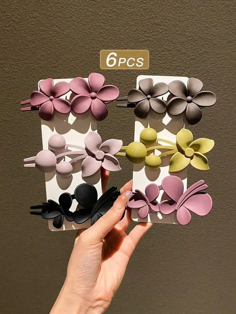 6pcs Womens Flower Design Alligator Hair Clips Claw Barrettes Hair Accessories
6pcs Womens Flower Design Alligator Hair Clips Claw Barrettes Hair Accessories