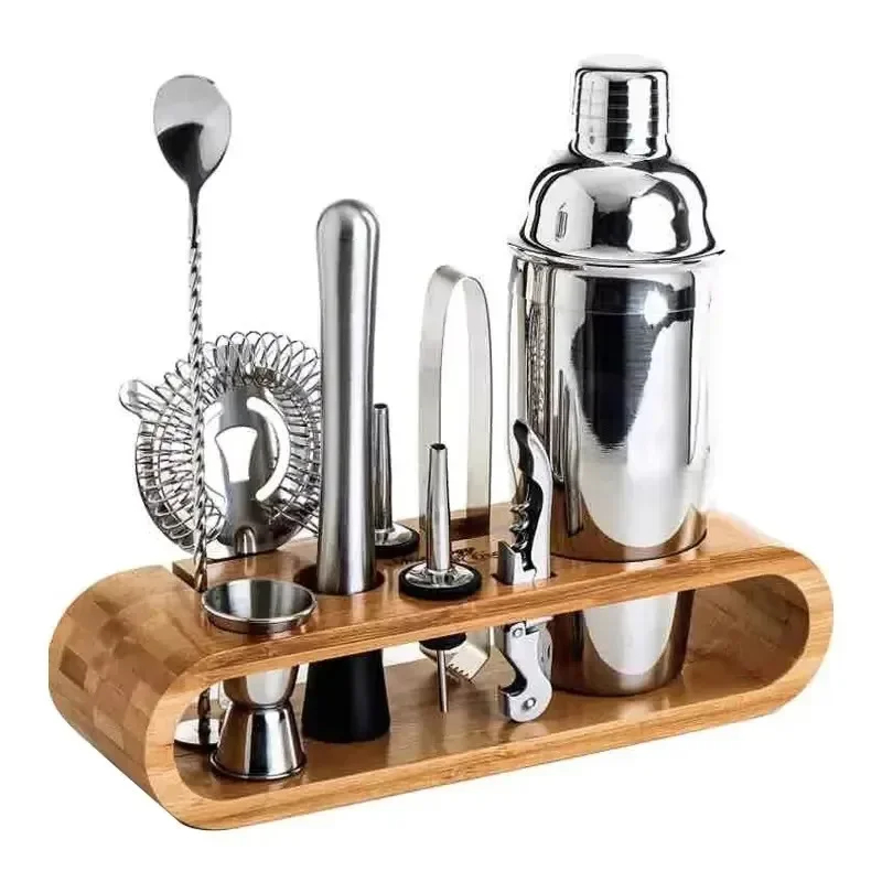 Stainless steel wine set Beverage bartender set includes jig mud martini for household bamboo frame
Stainless steel wine set Beverage bartender set includes jig mud martini for household bamboo frame