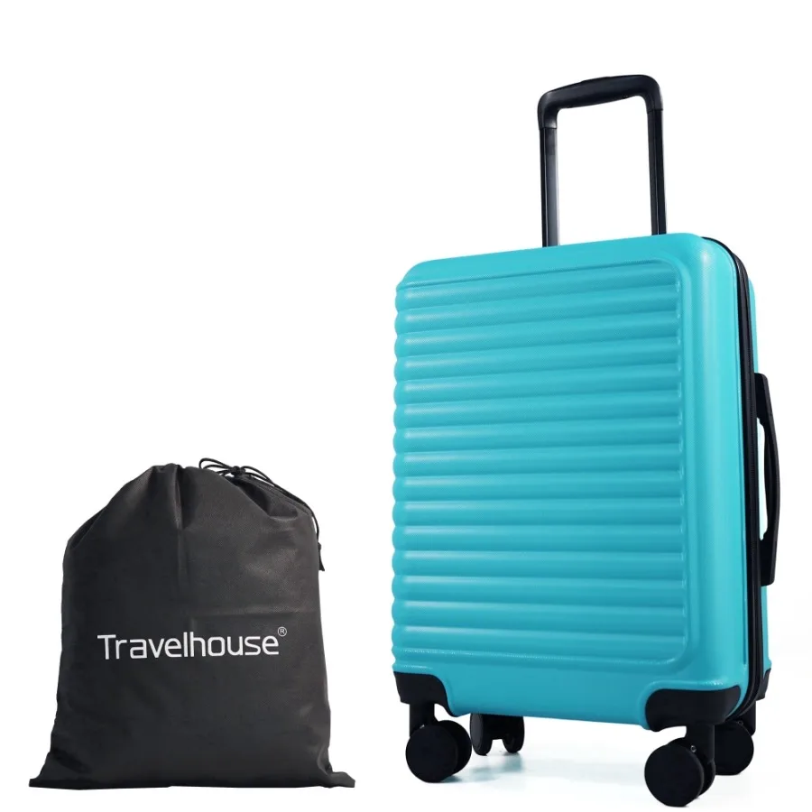 20" Underseat Hard-Sided Carry-On Luggage Spinner Wheels ABS Light Blue
20" Underseat Hard-Sided Carry-On Luggage Spinner Wheels ABS Light Blue