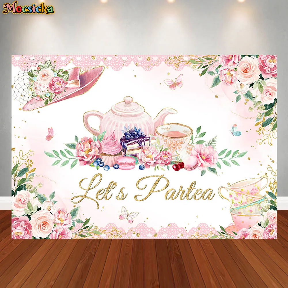 Mocsicka Pink Afternoon Tea Party Background Happy Birthday Party Photograph Backdrop Portrait Custom Poster Family Photocall
Mocsicka Pink Afternoon Tea Party Background Happy Birthday Party Photograph Backdrop Portrait Custom Poster Family Photocall