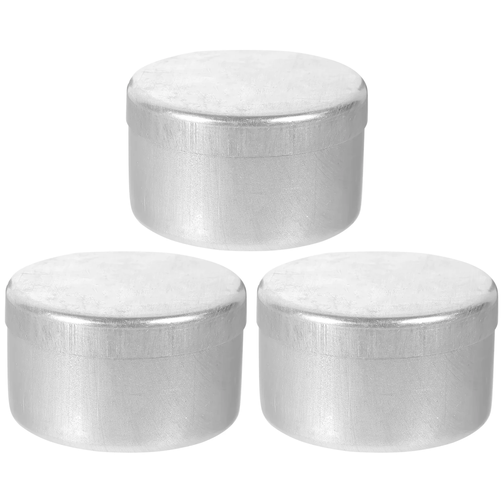 3 Pcs Aluminum Weighing Tank Empty Jars Bracket Powder Scale Silver Small Round Soil 
3 Pcs Aluminum Weighing Tank Empty Jars Bracket Powder Scale Silver Small Round Soil