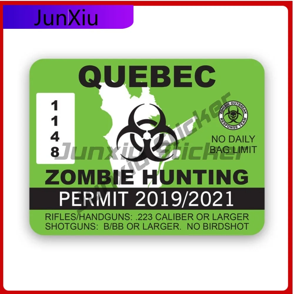 Quebec Zombie Hunting Scratch Resistant Sun Resistant Racing For Bumper Helmet Rear Windshield Easy Apply No Residue Decor
Quebec Zombie Hunting Scratch Resistant Sun Resistant Racing For Bumper Helmet Rear Windshield Easy Apply No Residue Decor