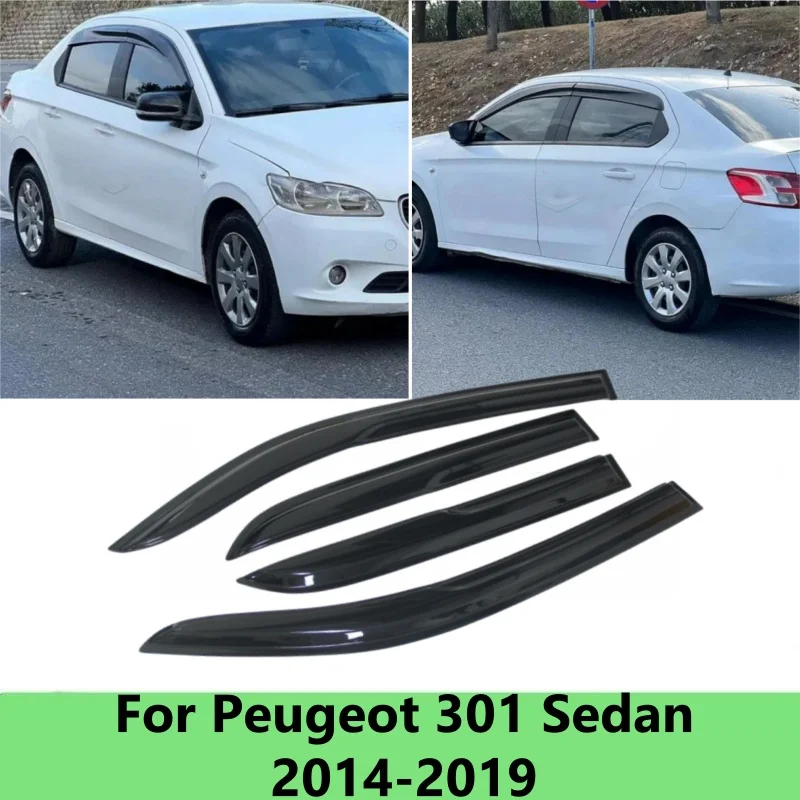 For Peugeot 301 Sedan 2014-2018 2016 2017 2019 Window Visor Side Vent Rain Guard Deflectors Shade Shield Shelter Protector Cover
For Peugeot 301 Sedan 2014-2018 2016 2017 2019 Window Visor Side Vent Rain Guard Deflectors Shade Shield Shelter Protector Cover