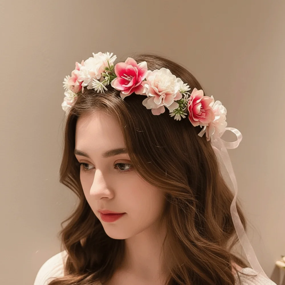 Bohemia Style Bride Garland Thai Hair Ornaments Flower Headband Adjustable Simulation Flower Seaside Vacation Headdress
Bohemia Style Bride Garland Thai Hair Ornaments Flower Headband Adjustable Simulation Flower Seaside Vacation Headdress
