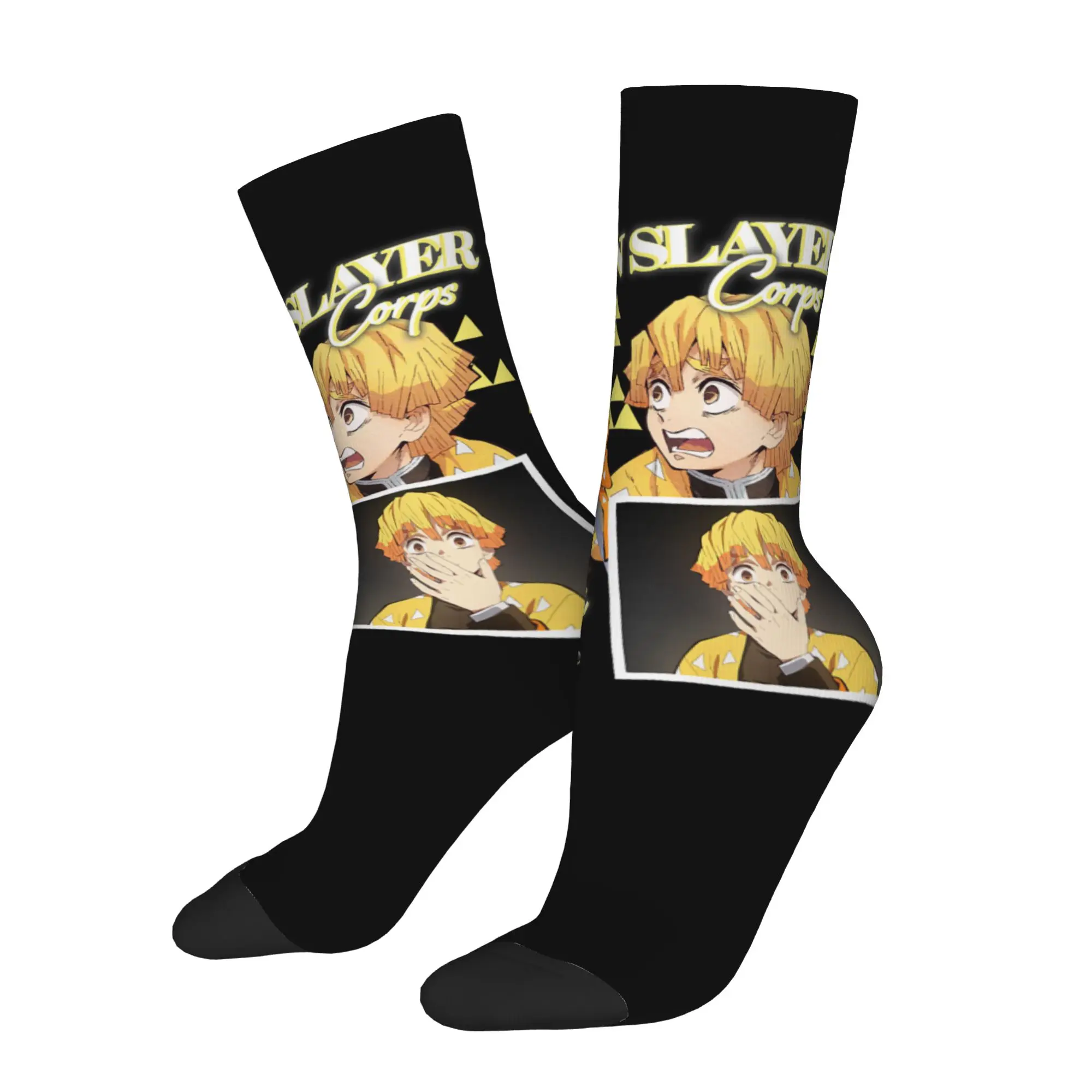Bandai sports socks Demon Slayer Kimetsu no Yaiba Zenitsu Thunder Breather Retro Hip Hop Novelty Pattern Crew Crazy Sock
Bandai sports socks Demon Slayer Kimetsu no Yaiba Zenitsu Thunder Breather Retro Hip Hop Novelty Pattern Crew Crazy Sock