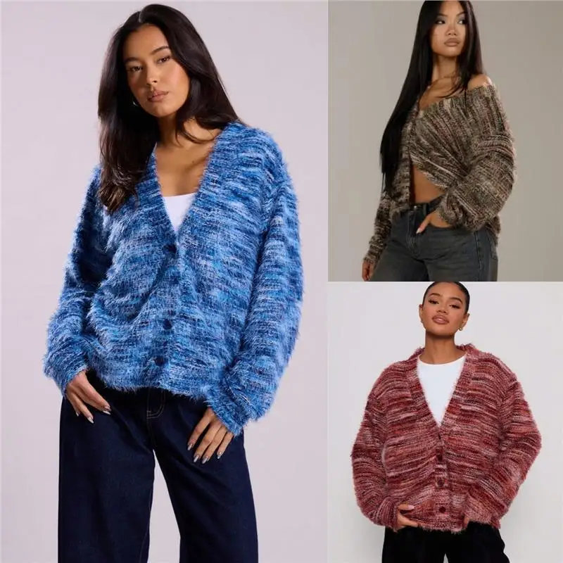 Новинка 2025, свободный вязаный свитер Fashion Thi Long Sve V-Ne, осенне-зимний теплый шерстяной кардиган, женское шерстяное пальто премиум-класса
Новинка 2025, свободный вязаный свитер Fashion Thi Long Sve V-Ne, осенне-зимний теплый шерстяной кардиган, женское шерстяное пальто премиум-класса