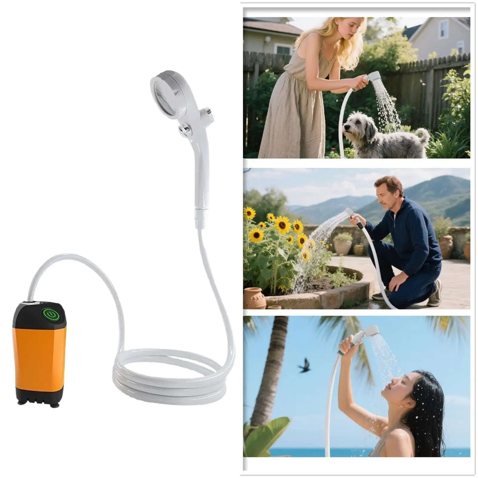 Outdoor Shower Rechargeable Waterproof Easy Sprayer Gadget Outdoor Camping Shower For Travel Outside Camp Beach Tent Bathroom
Outdoor Shower Rechargeable Waterproof Easy Sprayer Gadget Outdoor Camping Shower For Travel Outside Camp Beach Tent Bathroom