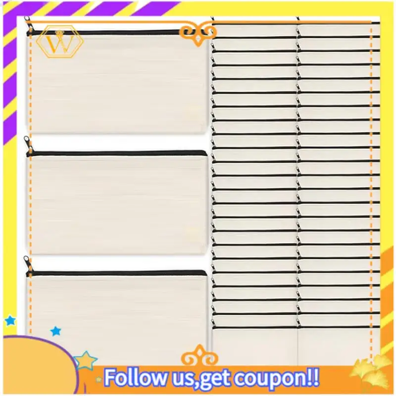 Blank DIY Craft Bag Canvas Pencil Case Blank Makeup Bags- Canvas Pencil Pouch Bulk Canvas Cosmetic Bag 45 Pack Easy To Use
Blank DIY Craft Bag Canvas Pencil Case Blank Makeup Bags- Canvas Pencil Pouch Bulk Canvas Cosmetic Bag 45 Pack Easy To Use