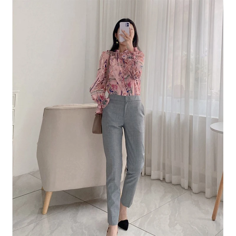 Женские шерстяные брюки-сигареты OL Sle для офиса, прямые, длинные, с завышенной талией, из полиэстера, тонкие, стандартного кроя
Женские шерстяные брюки-сигареты OL Sle для офиса, прямые, длинные, с завышенной талией, из полиэстера, тонкие, стандартного кроя