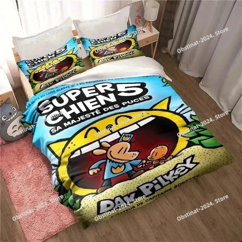 3D Cartoon Dog Man Duvet Cover Pillowcase Bedding Set Dav Pilkey Adult Boys Girls Bedroom Decoration Single Double Size
3D Cartoon Dog Man Duvet Cover Pillowcase Bedding Set Dav Pilkey Adult Boys Girls Bedroom Decoration Single Double Size