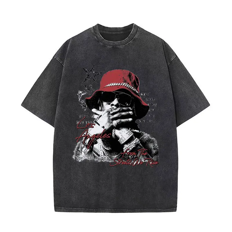Street Retro Hip Hop Character Print Wash Short Sleeve T-Shirt Men's Rap Fashion Couple Casual Loose Sport Top
Street Retro Hip Hop Character Print Wash Short Sleeve T-Shirt Men's Rap Fashion Couple Casual Loose Sport Top