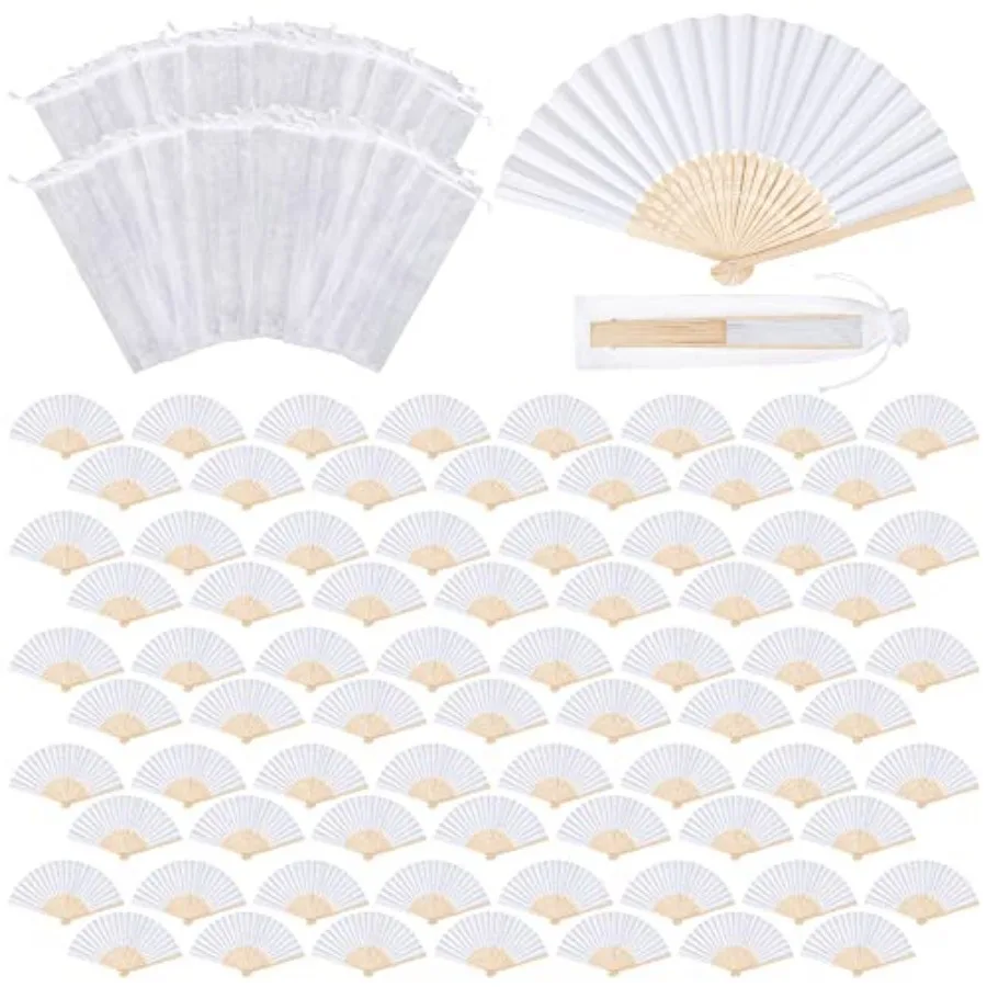 MCEAST Pieces White Folding Paper Fans Wedding Fans Handheld Paper Fan White Bamboo Hand Fan Foldable Cool Favors with Organza
MCEAST Pieces White Folding Paper Fans Wedding Fans Handheld Paper Fan White Bamboo Hand Fan Foldable Cool Favors with Organza