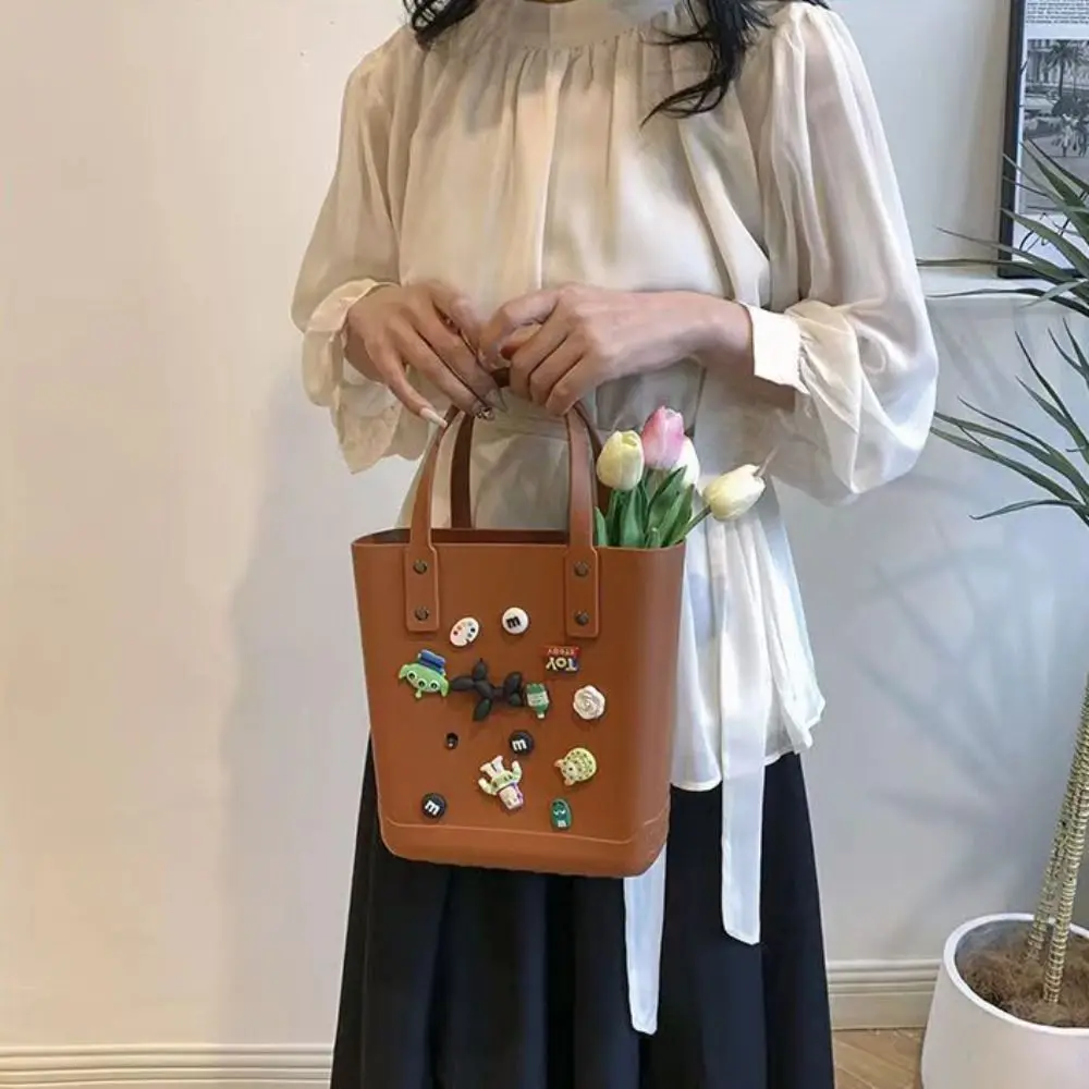 Fashion Waterproof Handbag with Holes Cute Portable Women's Beach Bag DIY PVC Cartoon Handbag Shopping
Fashion Waterproof Handbag with Holes Cute Portable Women's Beach Bag DIY PVC Cartoon Handbag Shopping