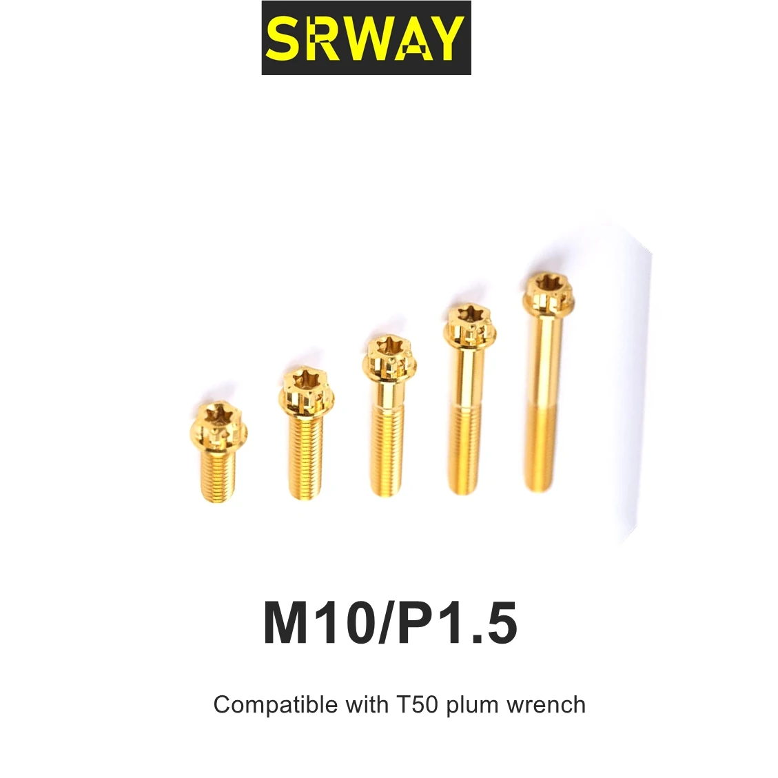 Titanium Bolt M10x15 20 25 30 35 40~90 100 110 120mm Pitch 1.5mm Flange Torx T50 Head Screws for Motorcycle Calipers Refitted
Titanium Bolt M10x15 20 25 30 35 40~90 100 110 120mm Pitch 1.5mm Flange Torx T50 Head Screws for Motorcycle Calipers Refitted