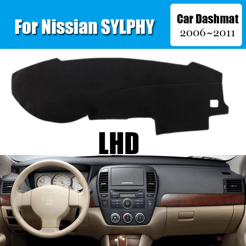 Car Dashboard Cover Dash Mat For Nissian SYLPHY 2006~2011Non navigation Non-slip Sun Shade DashMat LHD Car-styling Suede Leather
Car Dashboard Cover Dash Mat For Nissian SYLPHY 2006~2011Non navigation Non-slip Sun Shade DashMat LHD Car-styling Suede Leather