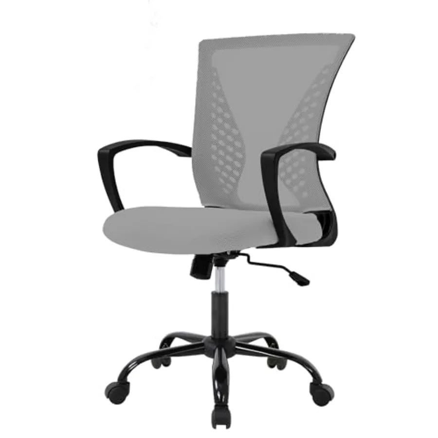 Home Office Chair Mid Back PC Swivel Lumbar Support Adjustable Desk Task Computer Ergonomic Comfortable Mesh Chair with Armrest
Home Office Chair Mid Back PC Swivel Lumbar Support Adjustable Desk Task Computer Ergonomic Comfortable Mesh Chair with Armrest