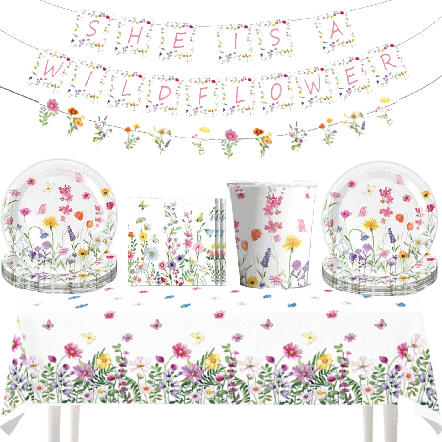 Spring Summer Wildflower Picnic Dining Party Supplies Romantic Retro Floral Pattern Plate Cup Napkin Props Wedding Party Decor
Spring Summer Wildflower Picnic Dining Party Supplies Romantic Retro Floral Pattern Plate Cup Napkin Props Wedding Party Decor