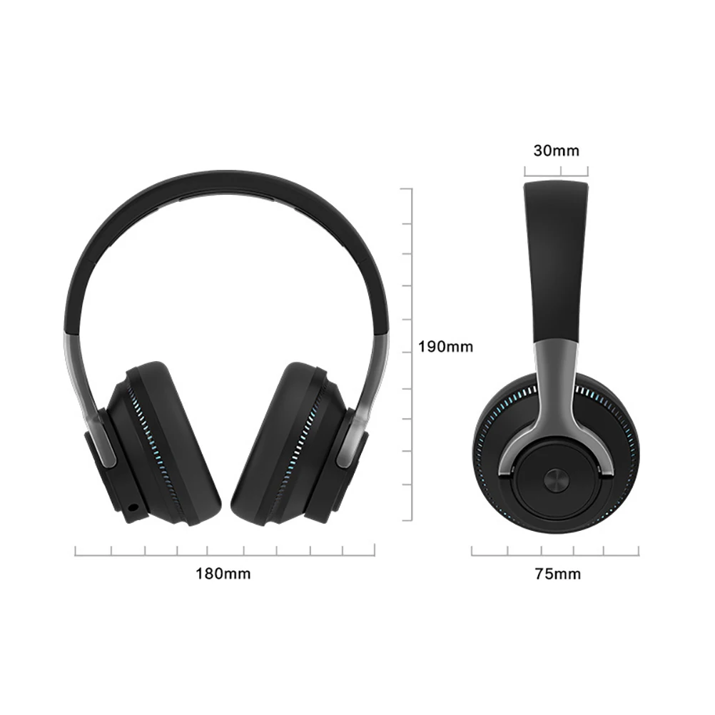 Head-mounted Headset Breathing Light 40mm Coil Wireless 5 1 Foldable Ergonomic for Phones Laptops Tablets PCs
Head-mounted Headset Breathing Light 40mm Coil Wireless 5 1 Foldable Ergonomic for Phones Laptops Tablets PCs