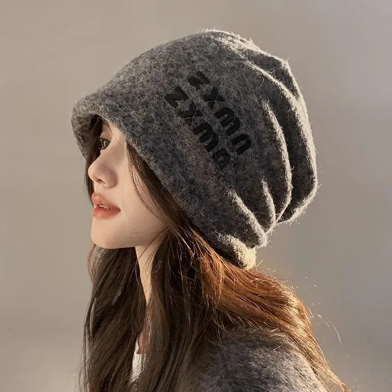 Slouchy Cozy Chic Retro Stacking Hat Women's Autumn Winter Hoodie Warm Soft Hat Fashion Ear Protection Cold Windproof Hat Female
Slouchy Cozy Chic Retro Stacking Hat Women's Autumn Winter Hoodie Warm Soft Hat Fashion Ear Protection Cold Windproof Hat Female