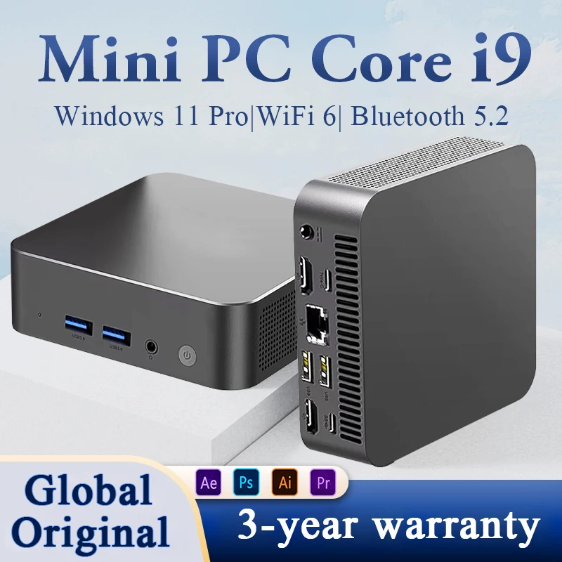 2025 Мини-ПК Core i9 8950HK Windows 11 Pro Настольный ПК Игровой компьютер 16 ГБ LPDDR4 1 ТБ 2 ТБ M.2 SSD WiFi6 BT5.2 4K Портативный ПК
2025 Мини-ПК Core i9 8950HK Windows 11 Pro Настольный ПК Игровой компьютер 16 ГБ LPDDR4 1 ТБ 2 ТБ M.2 SSD WiFi6 BT5.2 4K Портативный ПК