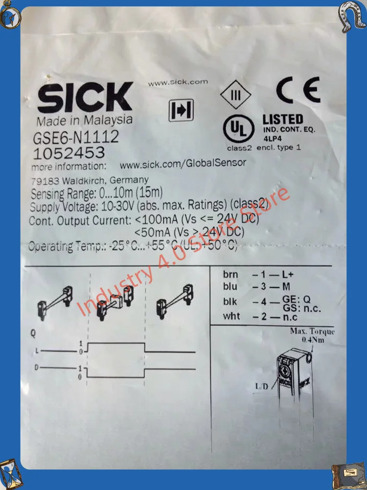 GE6-N1111 photoelectric switch GE6-P1111 GS6-D1311 new in box
GE6-N1111 photoelectric switch GE6-P1111 GS6-D1311 new in box