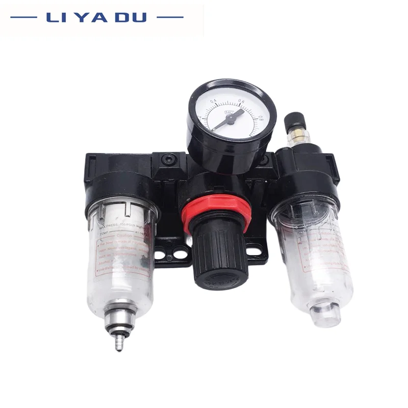 AC2000 1/4 BSPT Pneumatic Parts Three-link oil and water separation filter air pressure reducing valve gas source processor
AC2000 1/4 BSPT Pneumatic Parts Three-link oil and water separation filter air pressure reducing valve gas source processor