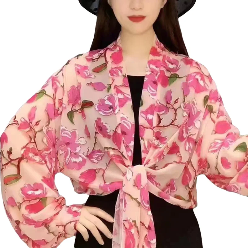 New Summer Thin Chiffon Scarf For Women Girls Long Sleeve Ruffles Wraps Anti-UV Jacket Swimsuit Cover Up Clothing
New Summer Thin Chiffon Scarf For Women Girls Long Sleeve Ruffles Wraps Anti-UV Jacket Swimsuit Cover Up Clothing