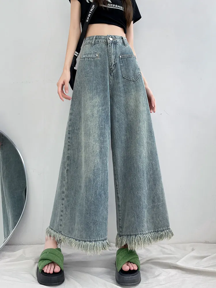 Брюки с большой ногой, женские осенние свободные брюки с высокой талией, повседневные универсальные модные широкие брюки с микрорасклешенными девятью укороченными брюками
Брюки с большой ногой, женские осенние свободные брюки с высокой талией, повседневные универсальные модные широкие брюки с микрорасклешенными девятью укороченными брюками