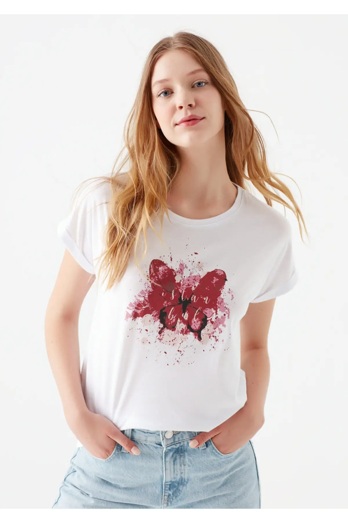 Women's White Butterfly Printed Istanbul T-Shirt Casual Sport Casual Wear New Fashion Summer Outfits Young Designer Dresses
Women's White Butterfly Printed Istanbul T-Shirt Casual Sport Casual Wear New Fashion Summer Outfits Young Designer Dresses