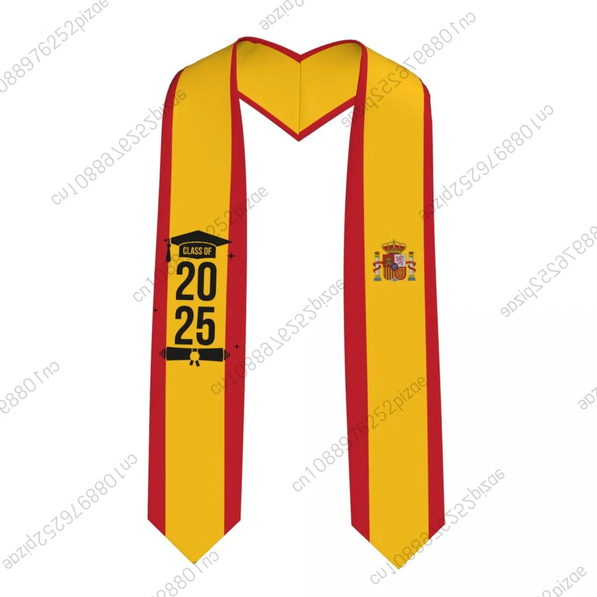 Новый флаг Испании, класс 2025, 183*13 см, выпускной палантин, шарф с поясом для международных студентов, гордый
Новый флаг Испании, класс 2025, 183*13 см, выпускной палантин, шарф с поясом для международных студентов, гордый