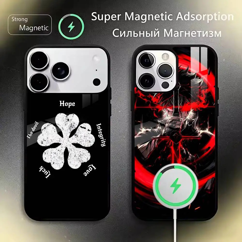magic B-Black Clovers Phone Case For iPhone 11,12,13,14,15,16,17Plus,Pro,Max for Wireless Charging
magic B-Black Clovers Phone Case For iPhone 11,12,13,14,15,16,17Plus,Pro,Max for Wireless Charging