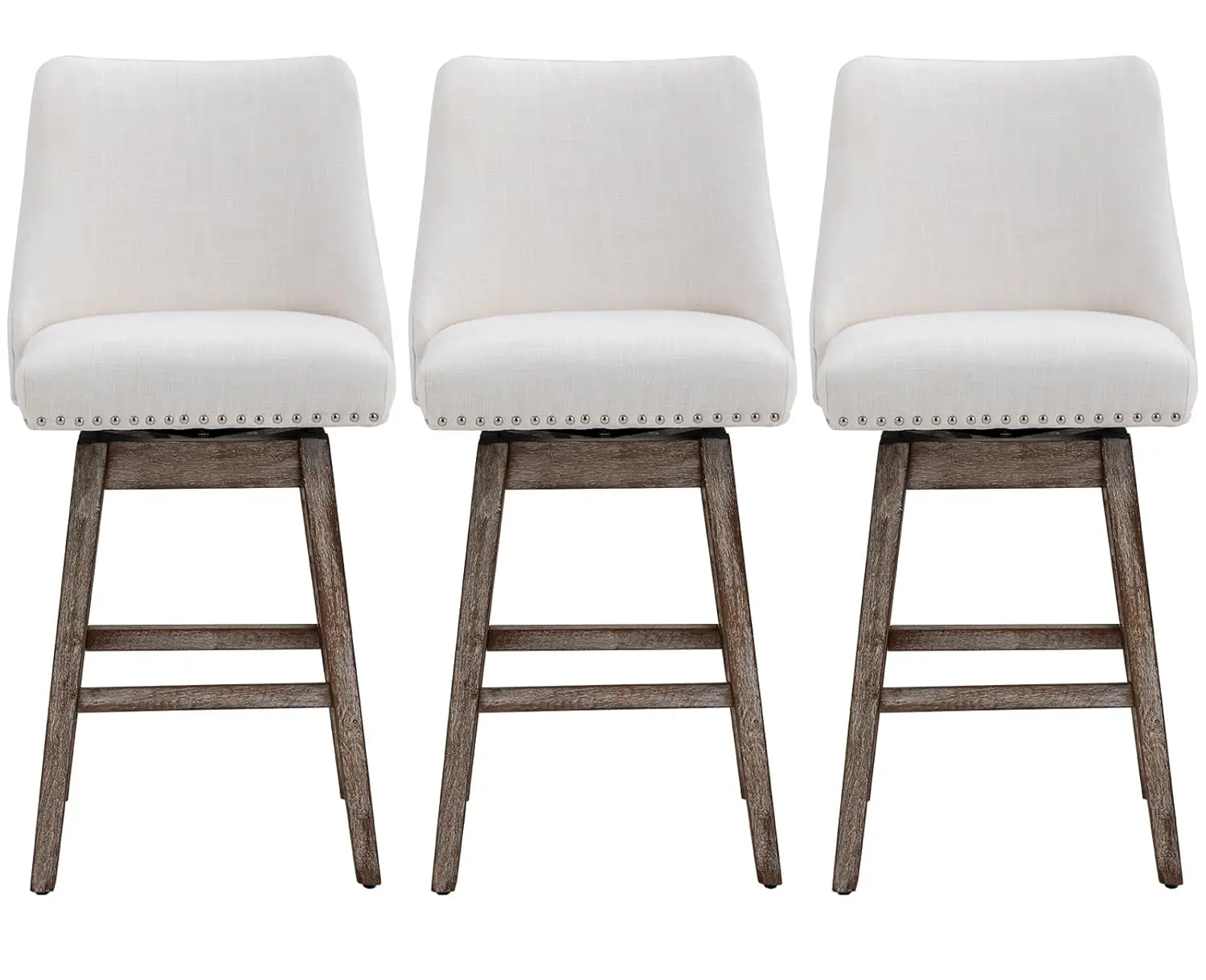 Набор из 3 барных стульев с поворотным механизмом, высота 27 дюймов, в стиле середины века, с деревянными ножками, комфортной льняной обивкой, на заказ
Набор из 3 барных стульев с поворотным механизмом, высота 27 дюймов, в стиле середины века, с деревянными ножками, комфортной льняной обивкой, на заказ