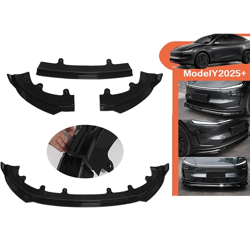 3Pcs/set Front Bumper Lip Diffuser Spoiler Shovel Kit For Tesla Model Y Juniper/ Launch 2025 NEW 5 Seat
3Pcs/set Front Bumper Lip Diffuser Spoiler Shovel Kit For Tesla Model Y Juniper/ Launch 2025 NEW 5 Seat
