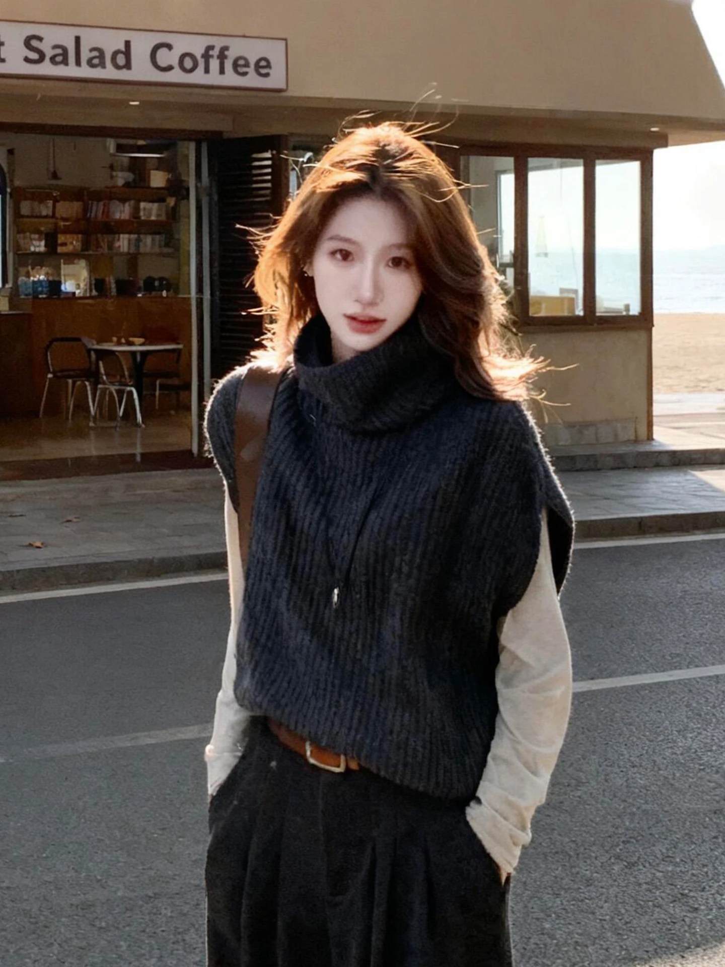 Korean Faion High Ne Knitted Vest Women's Autumn Winter Layering Lazy Sle Premium Feel Top Versatile Size Small
Korean Faion High Ne Knitted Vest Women's Autumn Winter Layering Lazy Sle Premium Feel Top Versatile Size Small