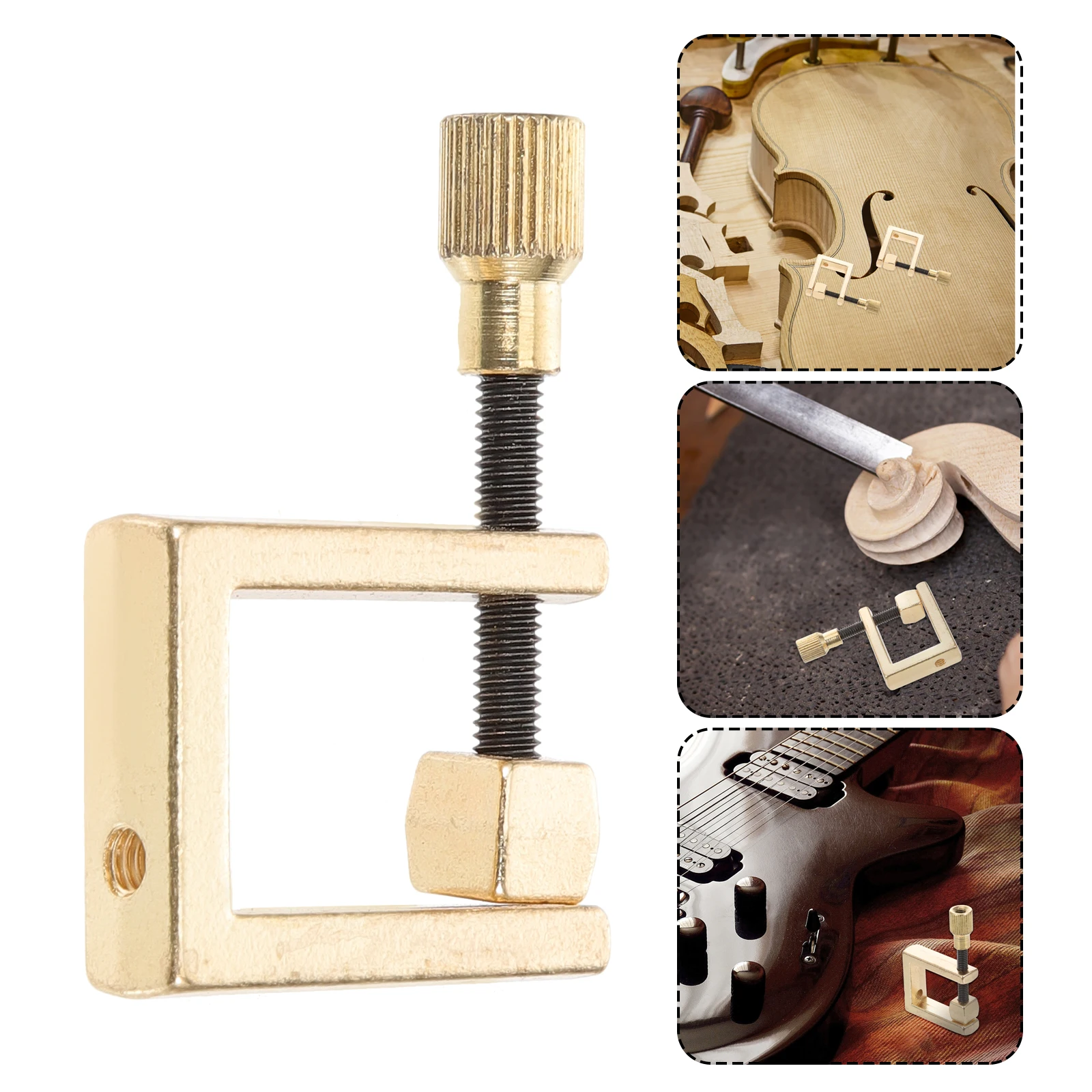 Brass Square Clip for Violin Musical Instrument Supply Luthier Repair Gadget Instruments Replacement Clamps Tool Fixture Edges
Brass Square Clip for Violin Musical Instrument Supply Luthier Repair Gadget Instruments Replacement Clamps Tool Fixture Edges