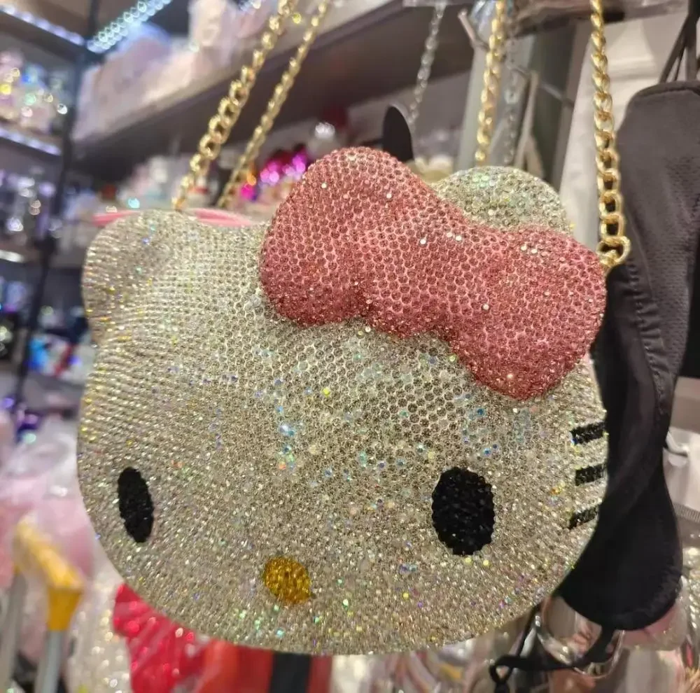 Cartoon Shoulder Bag Hello Kitty Kawaii Sanrios Anime Rhinestones Manual Covered with Diamonds Handbag Cute Girls Festival Gift
Cartoon Shoulder Bag Hello Kitty Kawaii Sanrios Anime Rhinestones Manual Covered with Diamonds Handbag Cute Girls Festival Gift