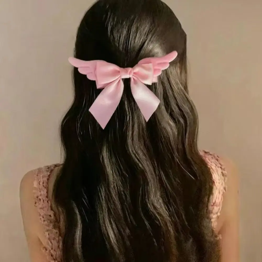 Lovely Y2K Angel Wing Hair Clip Spicy Girl Creative Satin Bow Hairpin Korean Bowknot Hair Barrettes Daily
Lovely Y2K Angel Wing Hair Clip Spicy Girl Creative Satin Bow Hairpin Korean Bowknot Hair Barrettes Daily