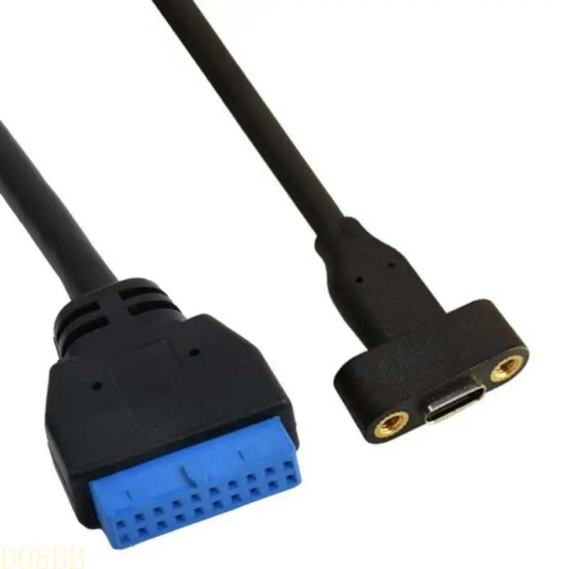 D08B USB C to IDC20P Front Panel Header Female to Female Extension Cable 5Gbps Flexible Cable Replacement for PC Motherboards
D08B USB C to IDC20P Front Panel Header Female to Female Extension Cable 5Gbps Flexible Cable Replacement for PC Motherboards
