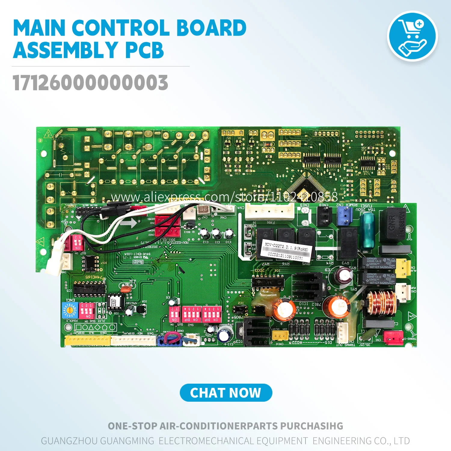 New Indoor Main Control Board Assembly pcb 17126000000003 For Midea VRF Unit MDV-D36DL/N1-B.D.3.1 air conditioner parts tools
New Indoor Main Control Board Assembly pcb 17126000000003 For Midea VRF Unit MDV-D36DL/N1-B.D.3.1 air conditioner parts tools