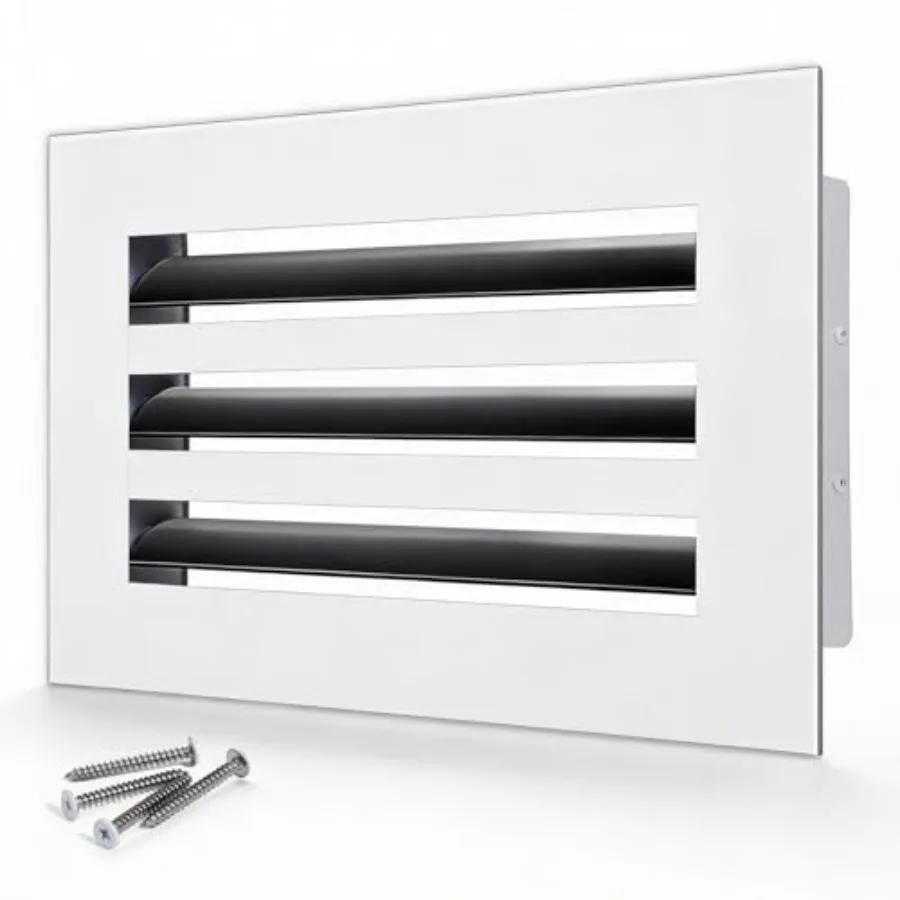 10x6 Modern AC Vent Cover Decorative Air Vent Register Grille, Linear Slot Diffuser, Adjustable Airflow, Quiet Operation, HVAC
10x6 Modern AC Vent Cover Decorative Air Vent Register Grille, Linear Slot Diffuser, Adjustable Airflow, Quiet Operation, HVAC