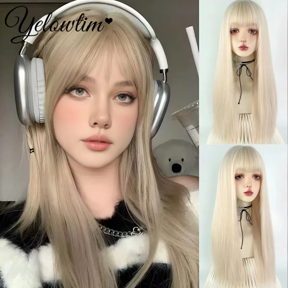 LM Straight Synthetic Lace Front Wig For Women Long Ombre Brown Red Blonde Hightlight Lace Frontal Wigs Cosplay Wig
LM Straight Synthetic Lace Front Wig For Women Long Ombre Brown Red Blonde Hightlight Lace Frontal Wigs Cosplay Wig