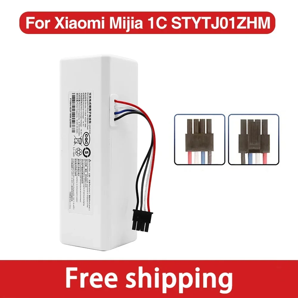Original 14.4V 12800mah P1904-4S1P-MM Battery For Xiaomi Mijia 1C STYTJ01ZHM Robot Vacuum Mop Cleaner Accessories Parts
Original 14.4V 12800mah P1904-4S1P-MM Battery For Xiaomi Mijia 1C STYTJ01ZHM Robot Vacuum Mop Cleaner Accessories Parts