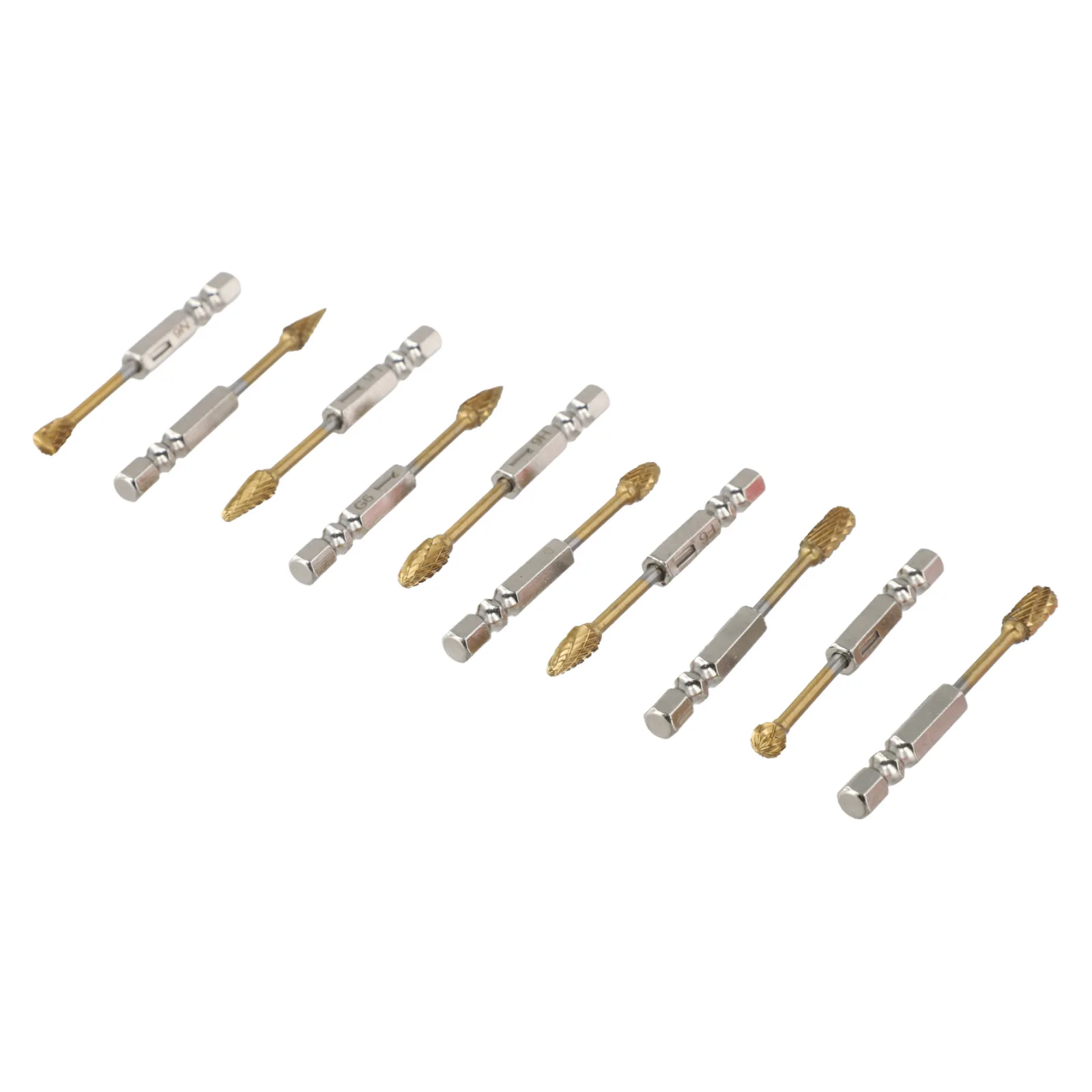 Compact Case Bits Carbide Burr Set 10 Unique Shapes 6.35 Mm Shank Metal Working Accessory 10 Piece Engraving Tool Set
Compact Case Bits Carbide Burr Set 10 Unique Shapes 6.35 Mm Shank Metal Working Accessory 10 Piece Engraving Tool Set
