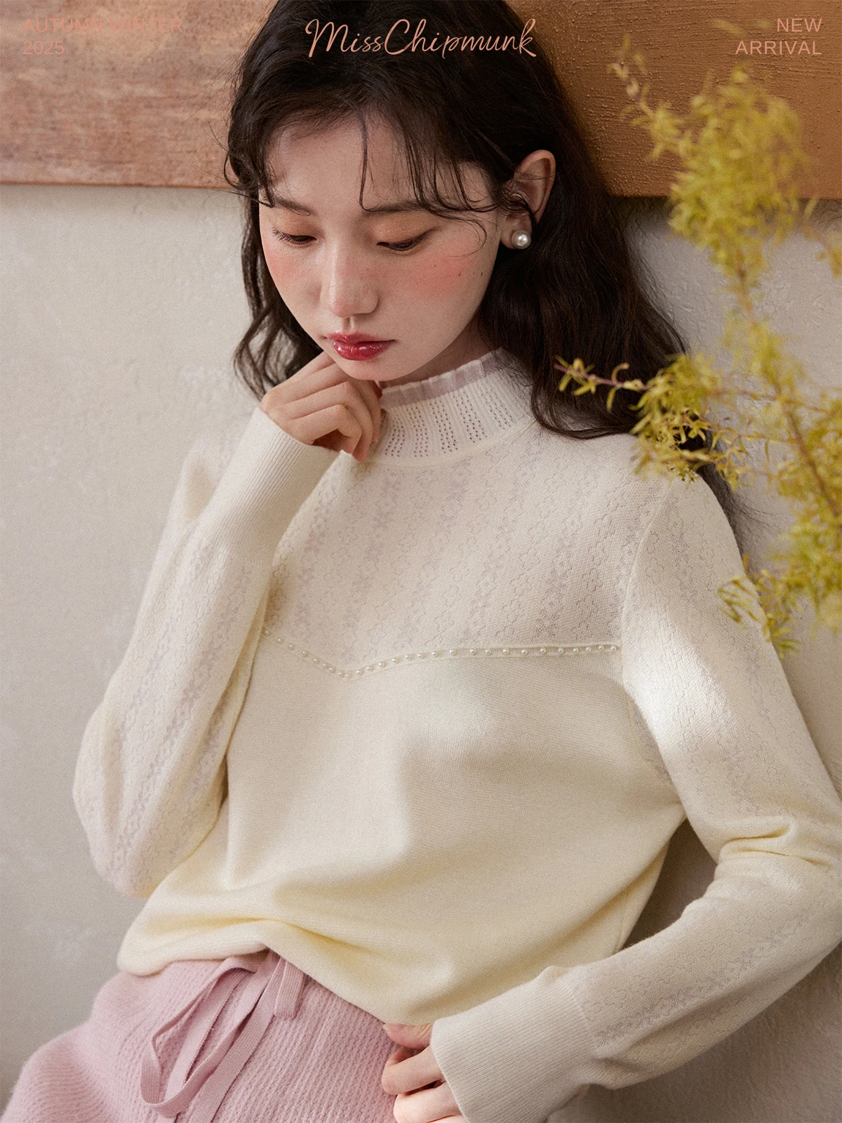 Warm Woolen Knitted Pearl Sweater with Small Collar And Cuff for Women Moonlight Romance Series by Hua Li u Miss
Warm Woolen Knitted Pearl Sweater with Small Collar And Cuff for Women Moonlight Romance Series by Hua Li u Miss