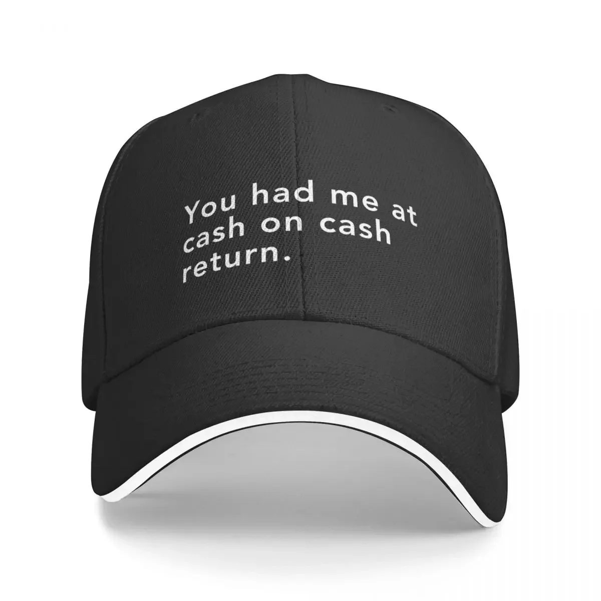 You had me at cash on cash return Baseball Cap Hip Hop custom Hat Men's Hats Women's
You had me at cash on cash return Baseball Cap Hip Hop custom Hat Men's Hats Women's